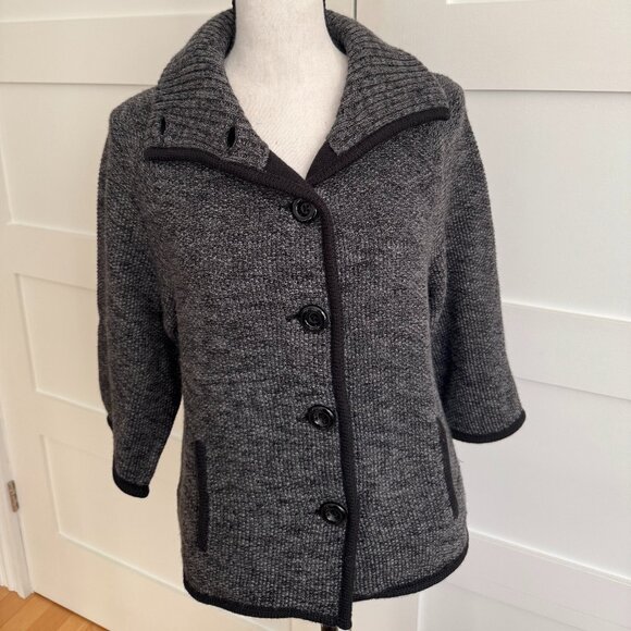 EUC Ann Taylor merino wool blend cardigan with 3/4 length sleeves - size XS - Picture 1 of 5